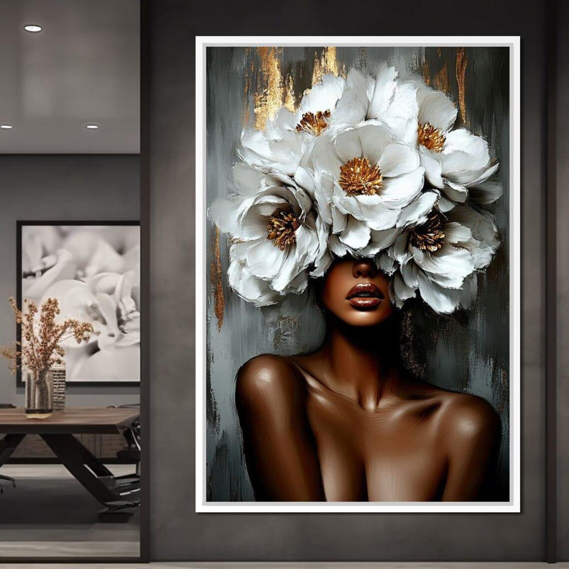 Golden Petals, Grace Cole Williams Portrait Art Print