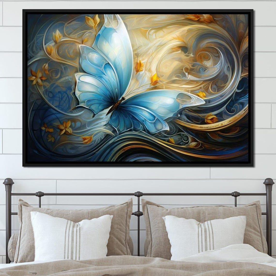 Twisted Tangle Bloom Cole Williams Modern Butterfly Floral Art Multi Panel Wall Decor Colorful Nature Inspired By Nichecanvas - Image 3