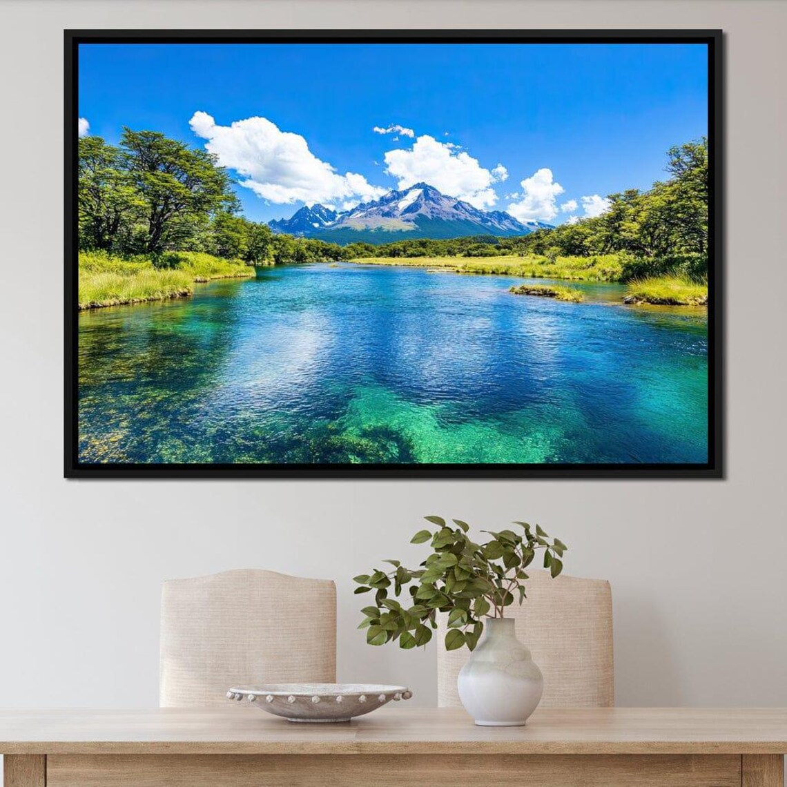 Mountain Reflections Tranquility Scenic Rustic Art Print - Image 2