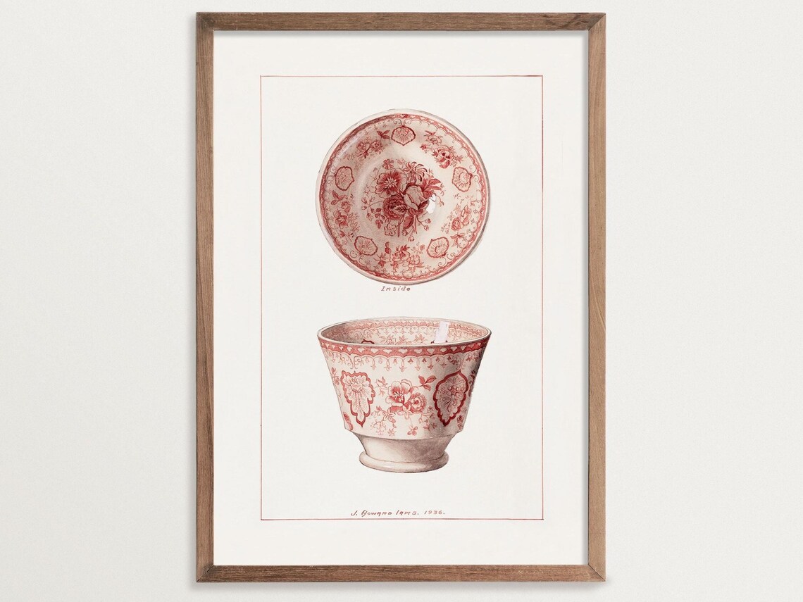 Chinoiserie Art Print, French Farmhouse Decor