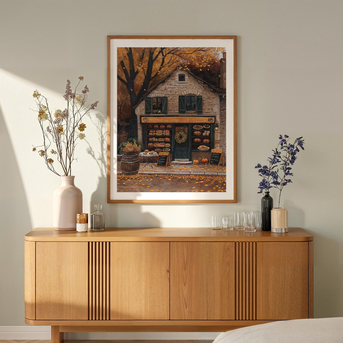 Cozy Fall Cafe Art Print, Autumn In New York - Image 2