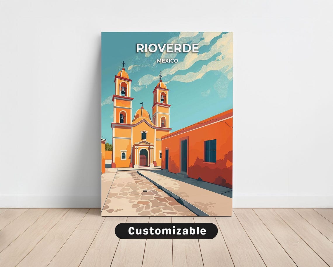 Rioverde Mexico Travel Canvas Poster Custom Wall Art