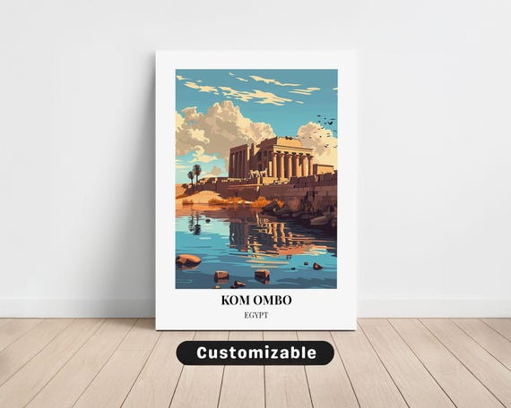 Kom Ombo Egypt Travel Canvas Poster Custom Wall Art