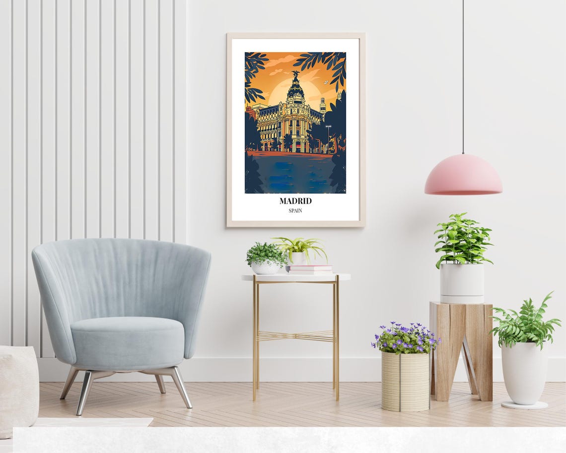 Madrid Travel Poster, Spain City Gift - Image 2