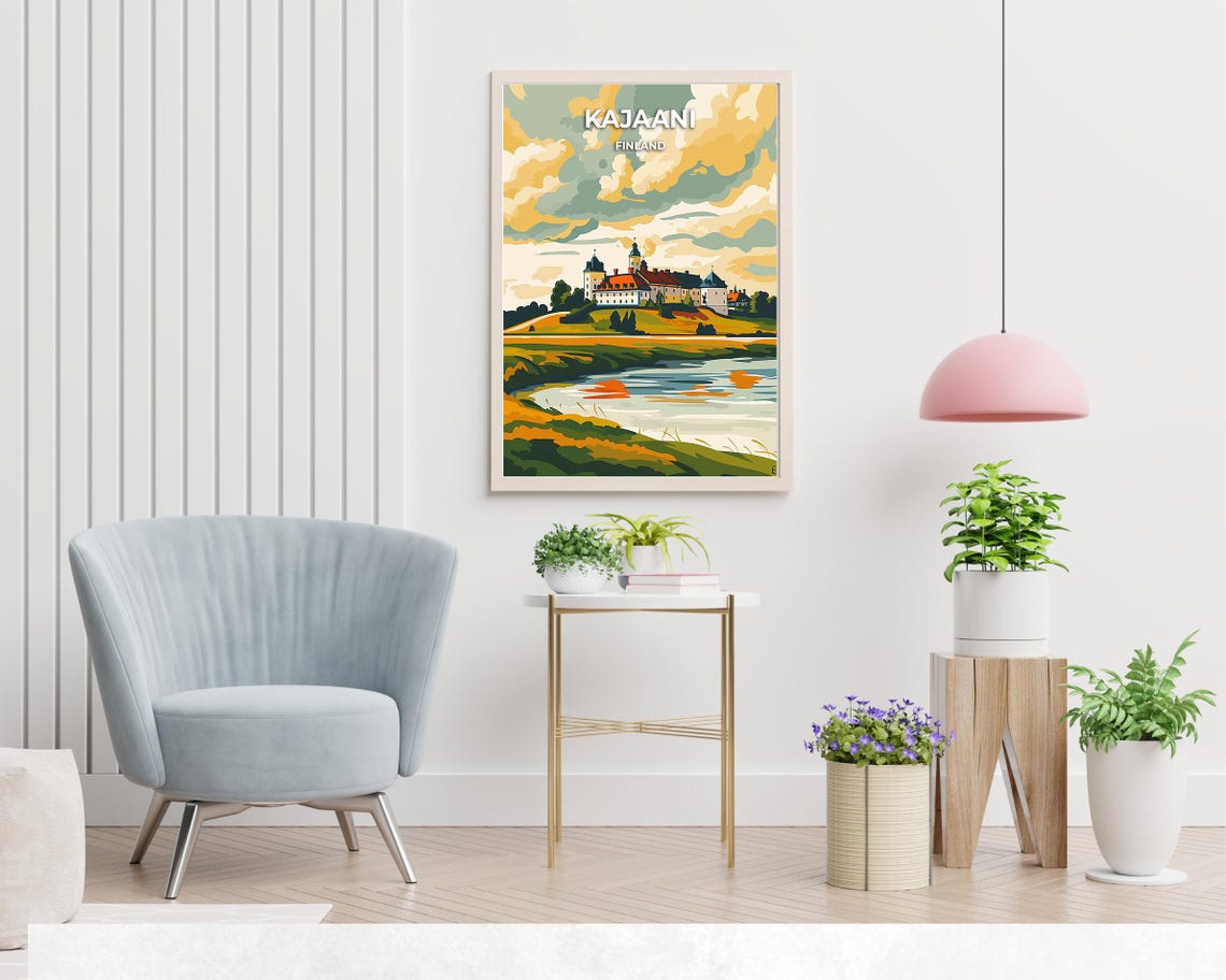 Kajaani Castle Travel Print Wall Art Kajaani Finland City Print Kajaani Castle Travel Gift Kajaani Castle Poster - Image 2
