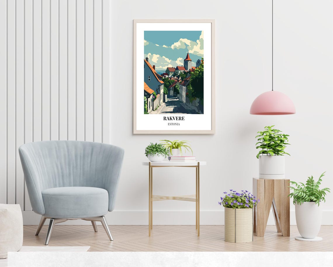 Rakvere Travel Print Wall Art Rakvere Estonia City Print Rakvere Travel Gift Rakvere City Poster Travel Gift - Image 2