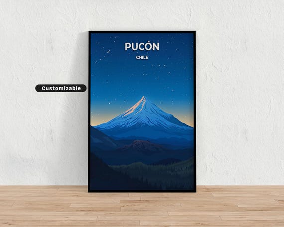 Pucn Chile Travel Poster Custom Wall Art