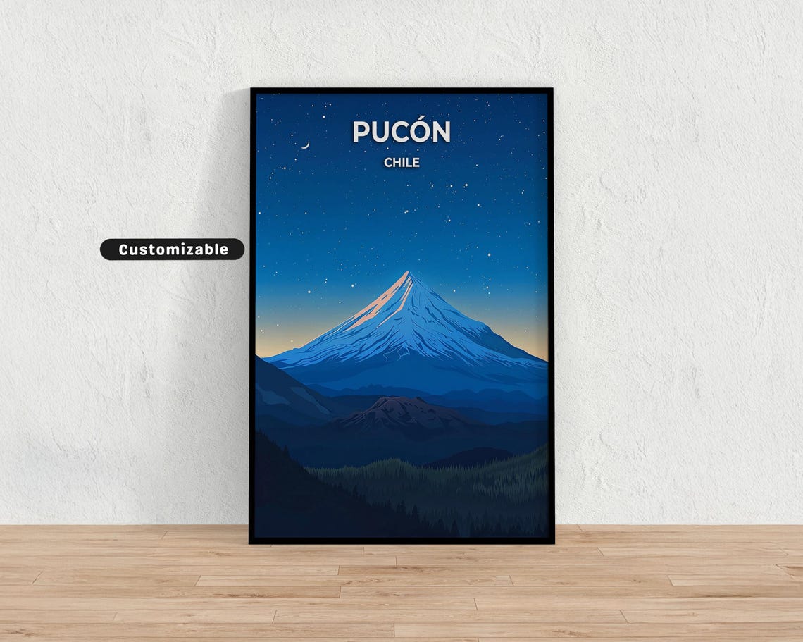Pucn Chile Travel Poster Custom Wall Art
