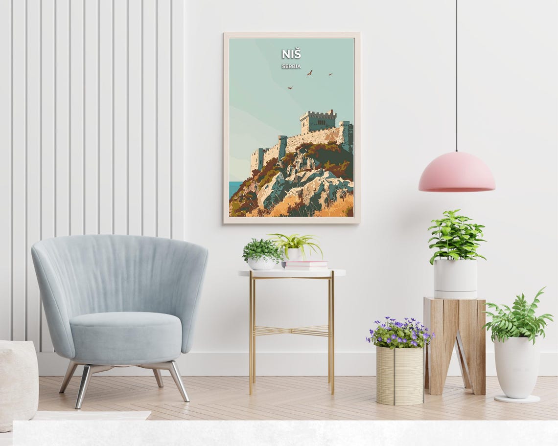 Ni Fortress Travel Print Wall Art Ni Serbia City Print Ni Fortress Travel Gift Ni Fortress Poster Wall Art - Image 2
