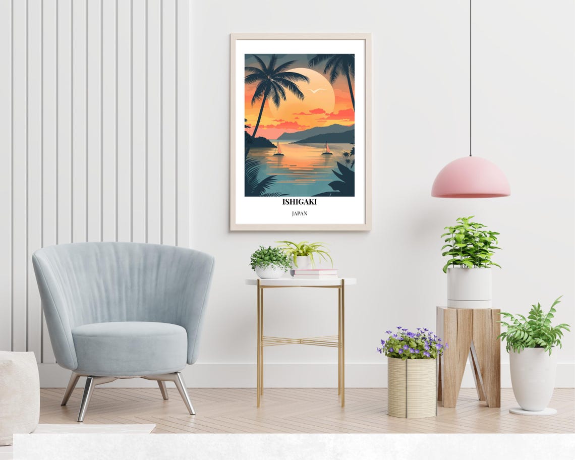 Kabira Bay Travel Print Wall Art Ishigaki Japan City Print Kabira Bay Travel Gift Kabira Bay Poster Travel Gift - Image 2