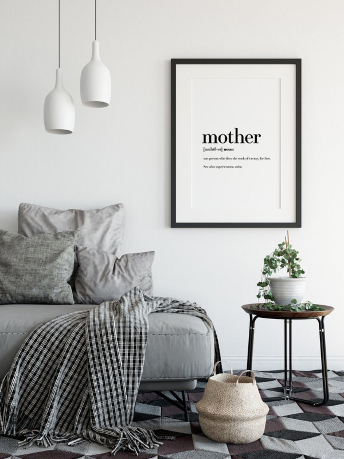 Mother Definition Funny Mom Gift Art Print - Image 2