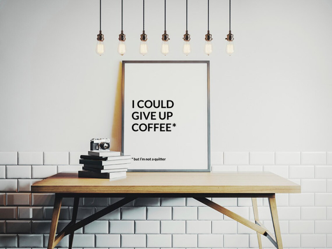 Funny Coffee Office Art Print, Coffee Bar Decor - Image 2
