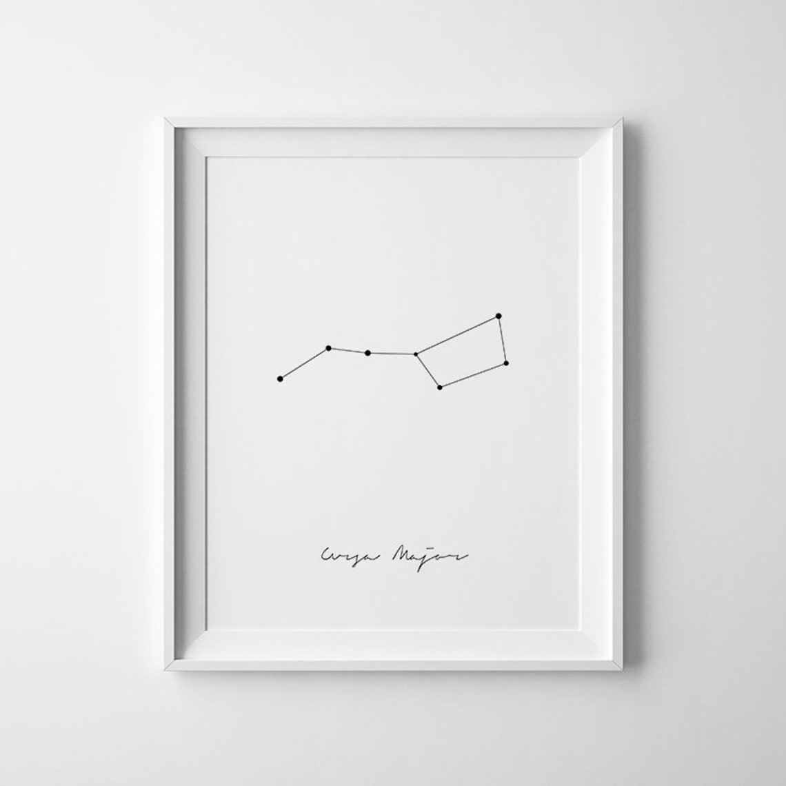 Ursa Major Constellation Line Art Big Dipper Modern Celestial Poster - Image 2