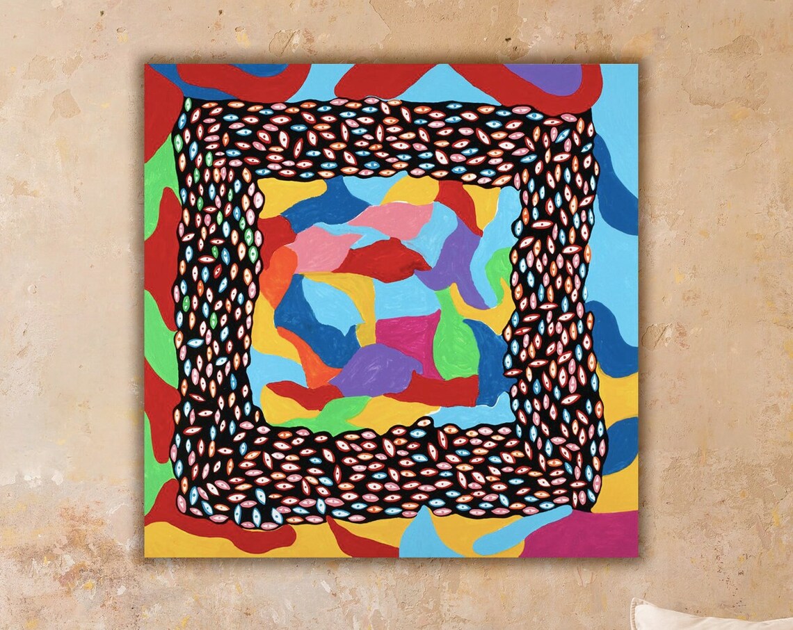 Yayoi Kusama Print, Colourful Pop Art Poster