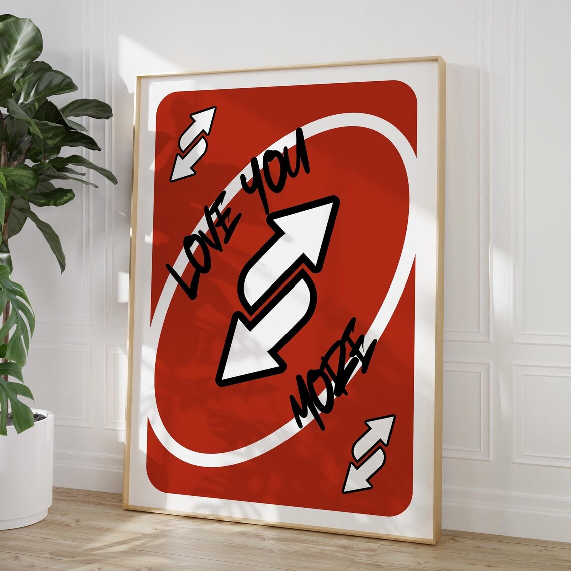 Love You More Retro Art Print, Preppy Decor