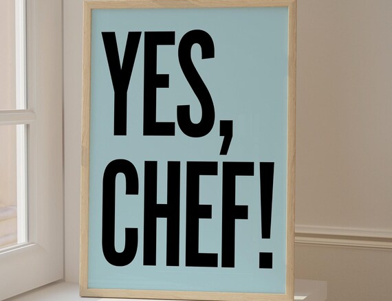 I Love You Dude Let It Rip Wall Art The Bear Poster Kitchen Decor Yes Chef Illustration Tv Show Print