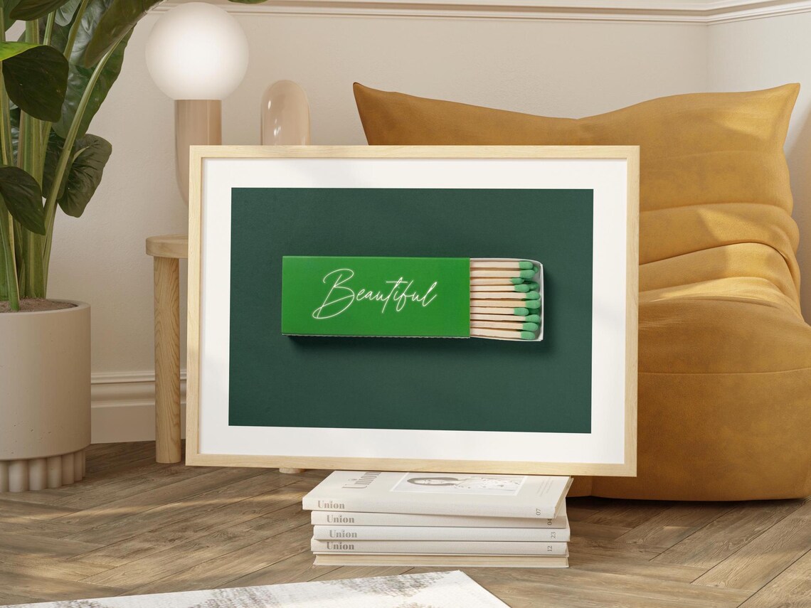 Matchbox Gift, Retro Thoughtful Gift Poster