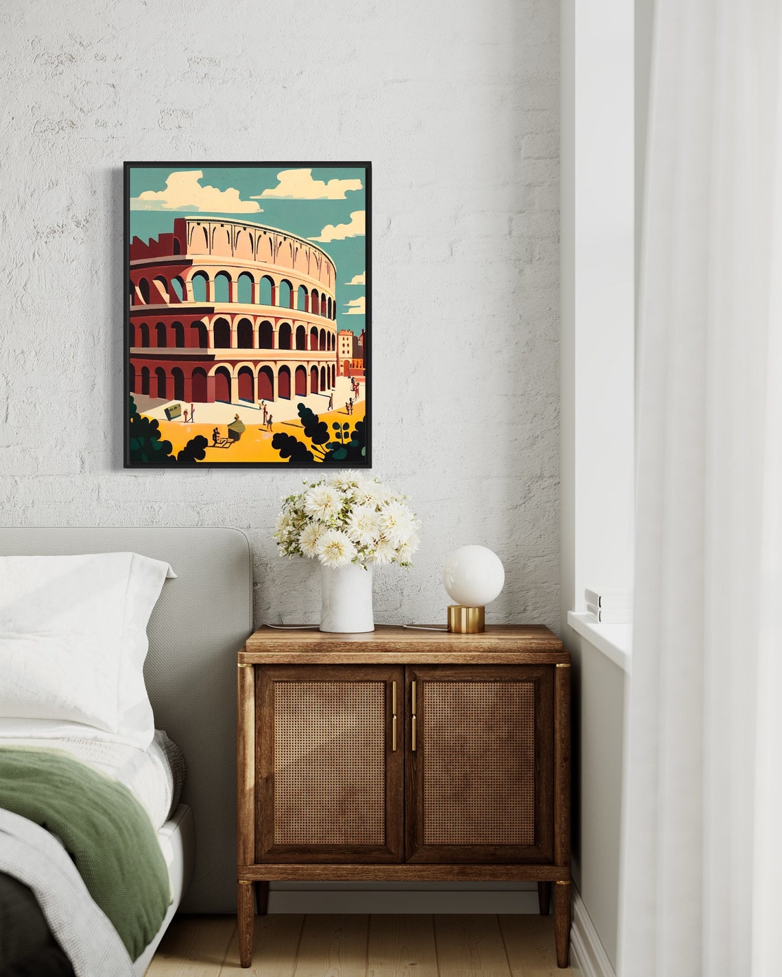 Colosseum Rome Italy Ancient Amphitheater Retro Landmark Poster - Image 2