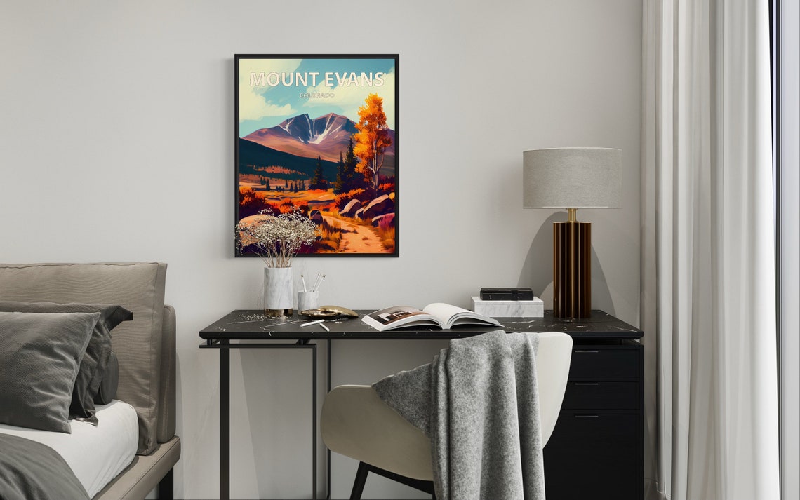Mount Evans Colorado Boulder Trail Alpine Meadow Fall Travel Poster - Image 2