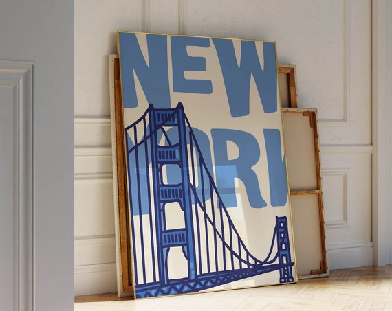 New York Minimalist Home Decor Poster