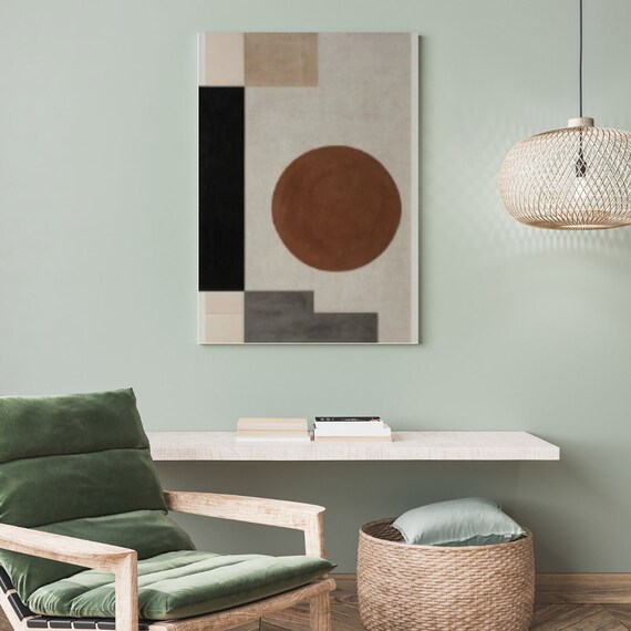 Minimalist Geometric Art Print Calm Balanced Design