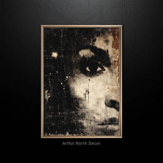 Dark Academia Portrait Moody Gothic Surreal Art