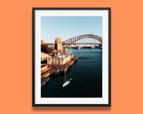 Sydney Harbour Bridge Print Sydney Luna Park Sydney Opera House Sydney Photo Wall Art Print Iconic Australia Photo Print
