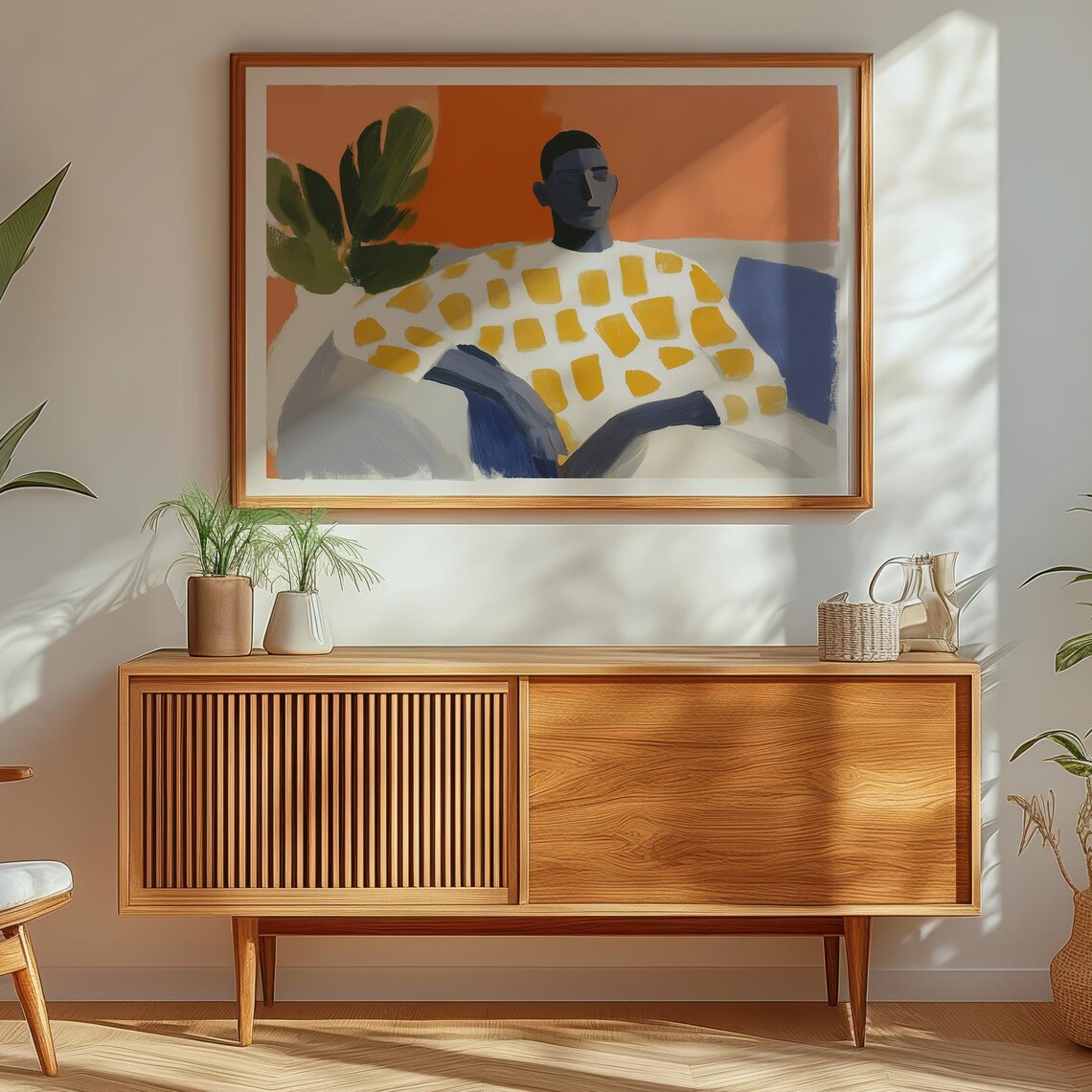 Black Man Horizontal Afrocentric African American Decor