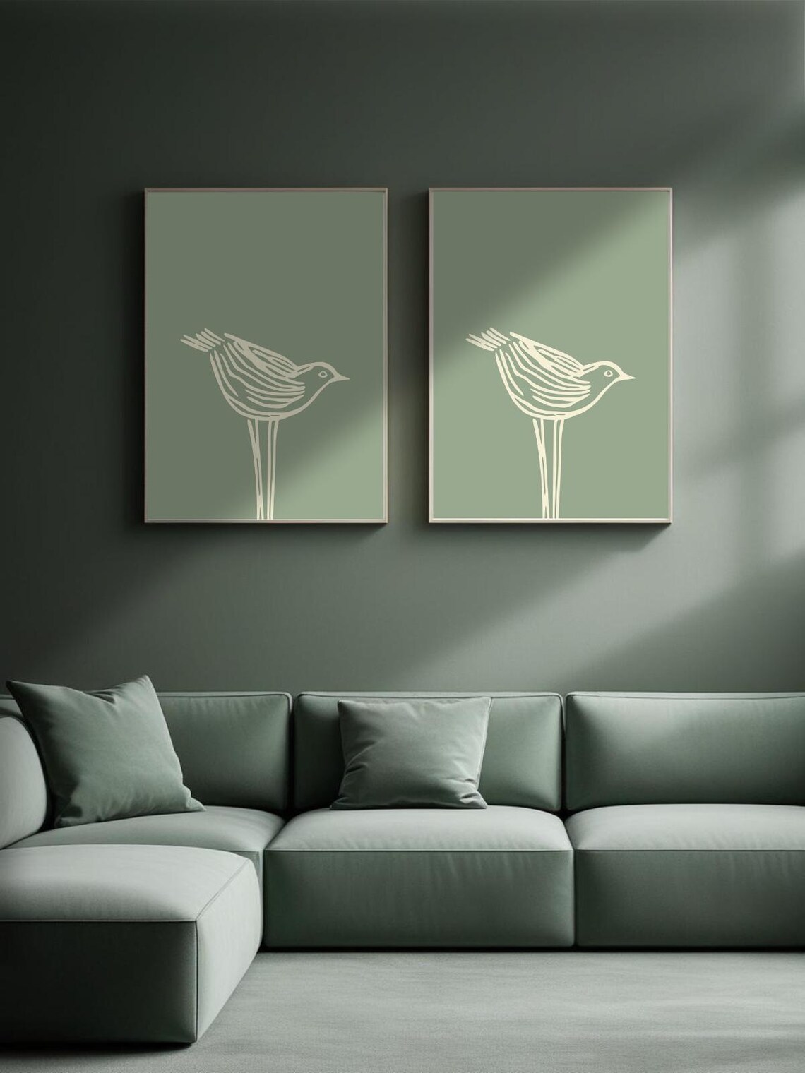 Japandi Bird Art Print, Easter Decor - Image 2