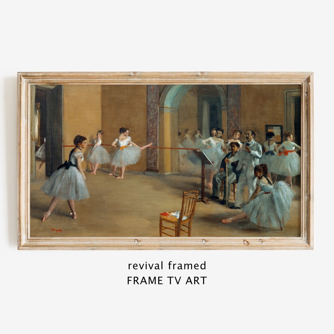 Frame Tv Art Ballerinas Frame Tv Art Degas Ballerinas Frame Tv Vintage Oil Painting Large Art Living Room Gallery Wall