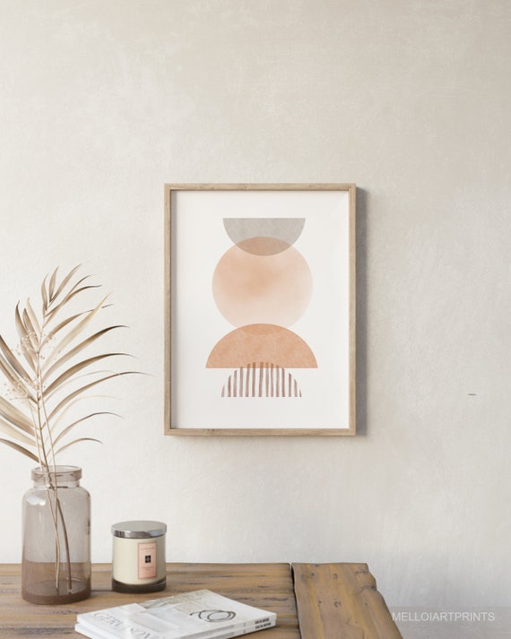 Earth Tone Abstract Art Beige Gray Print Neutral Color Wall Art Minimalist Print Art Print Boho Decor Abstract Print