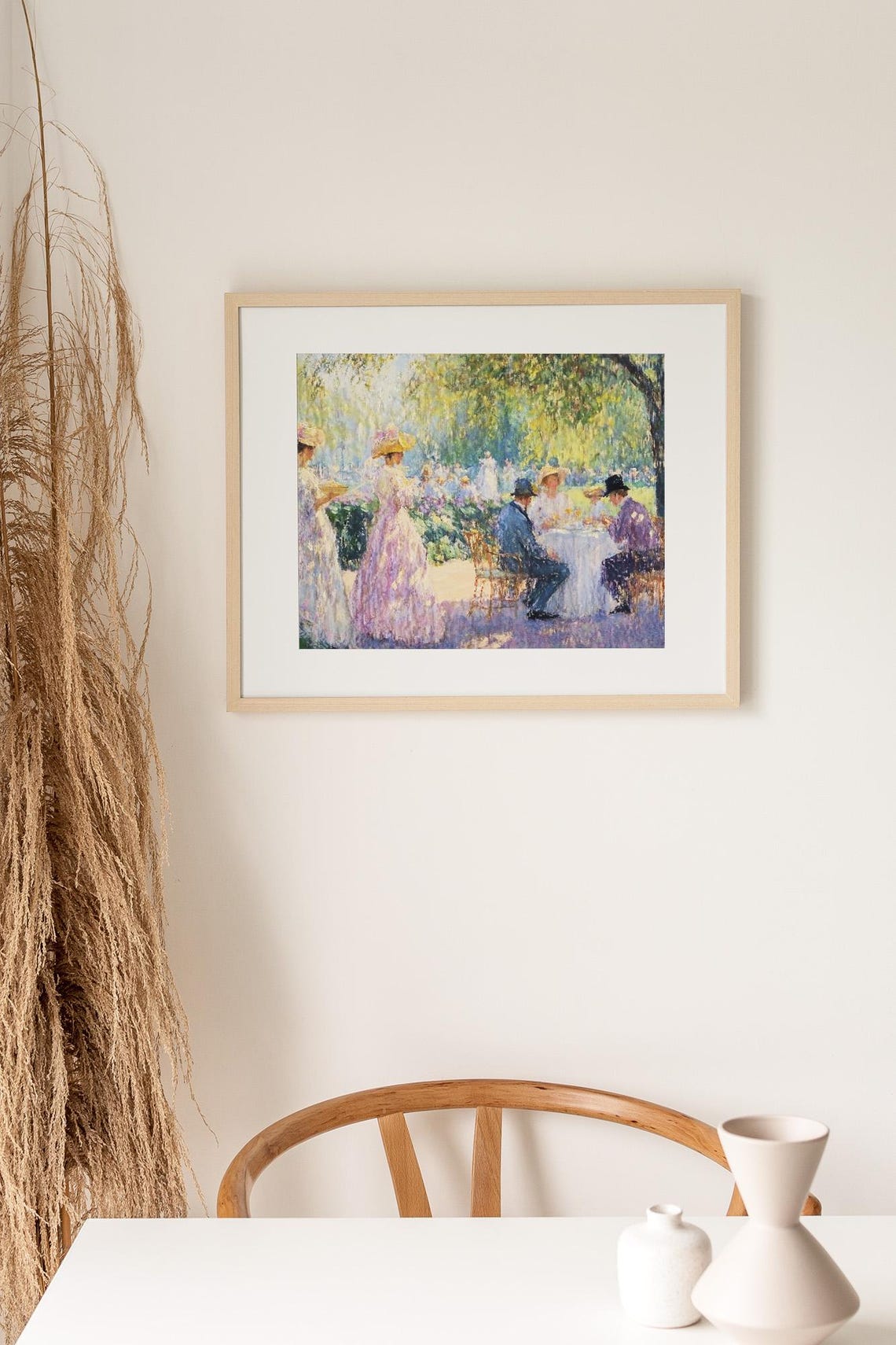 Victorian Garden Party Elegant Outdoor Dining Impressionist Poster - Image 2