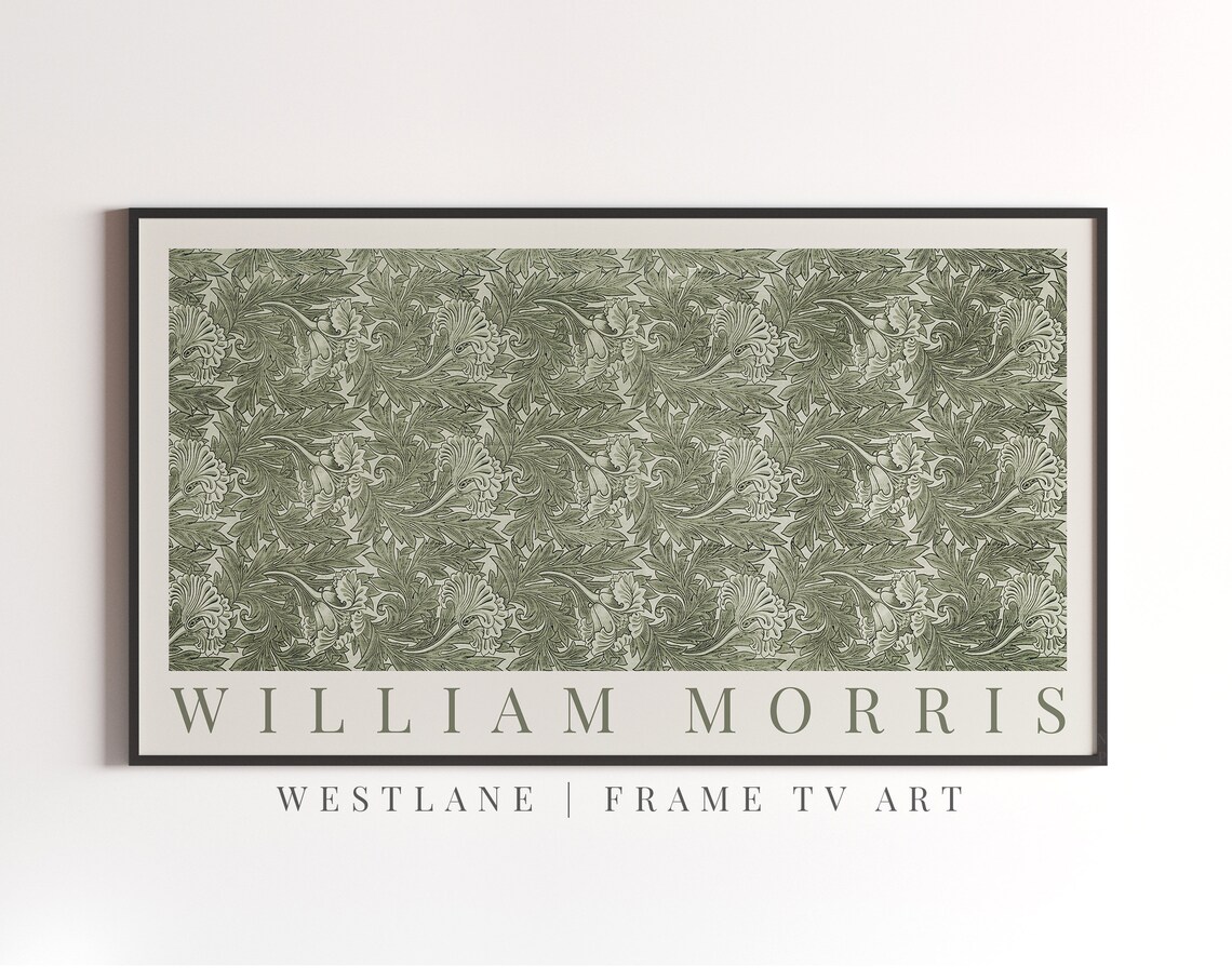 Modern Farmhouse Green Botanical Vintage Pattern - Image 2