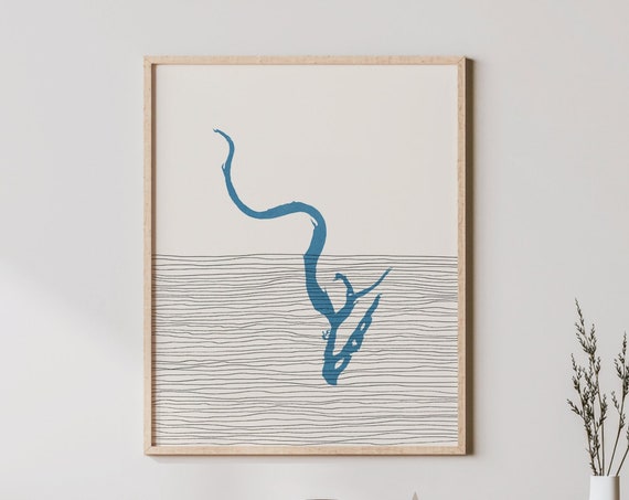 Moses Lake Art Boho Print Washington Picture Lakehouse Wall Decor