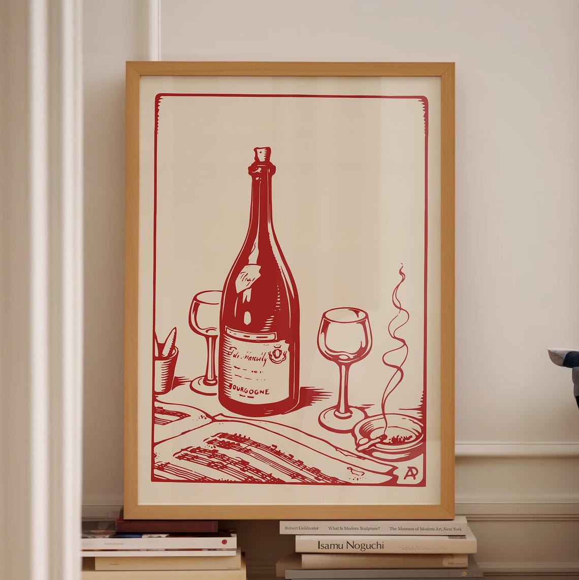 Vintage Food Poster Wine Print Retro Food Art Mid Century Modern Print Paris Poster French Print Modern Contemporary Art Print