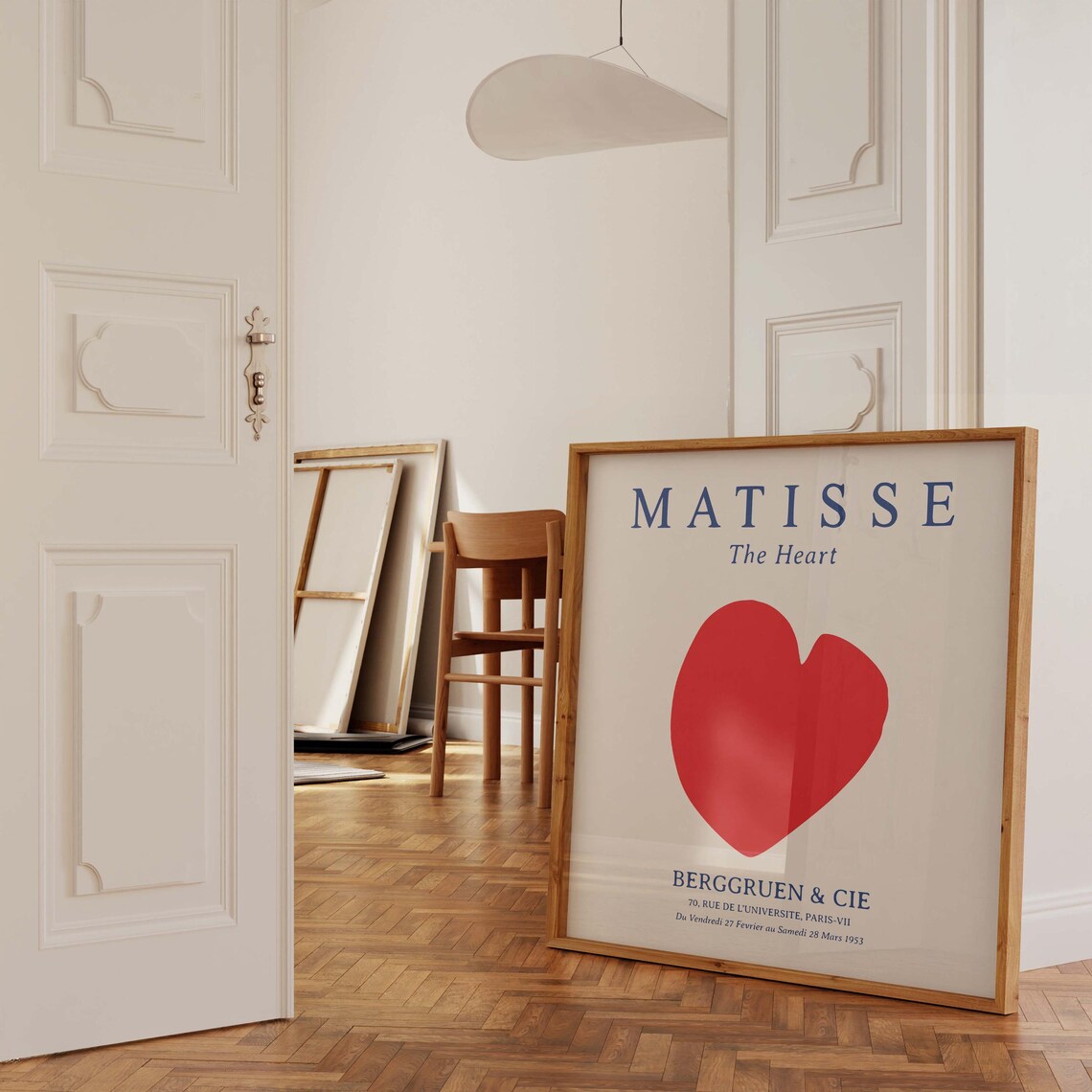 Henri Matisse The Heart 1953 Paris Exhibition Red Heart Gallery Poster - Image 2