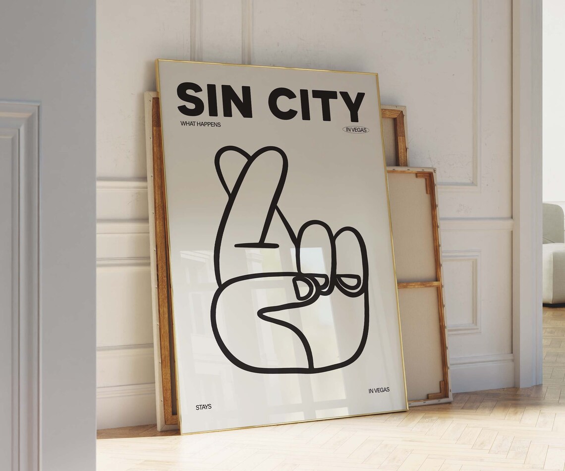 Sin City What Happens In Vegas Stays In Vegas Minimalist Poster