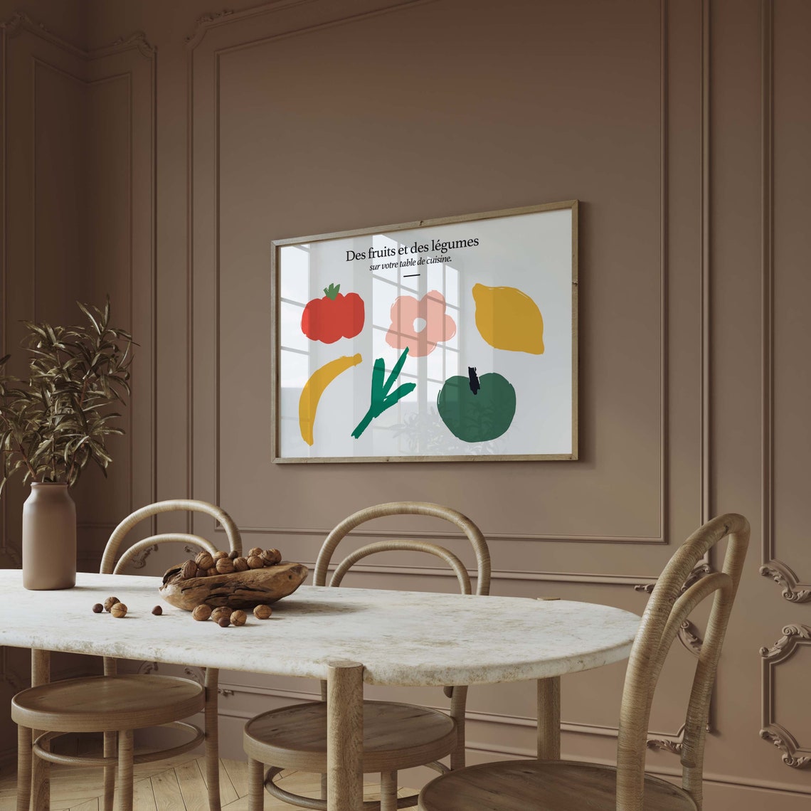 Des Fruits et des Legumes French Kitchen Fruit Poster Abstract Art - Image 3