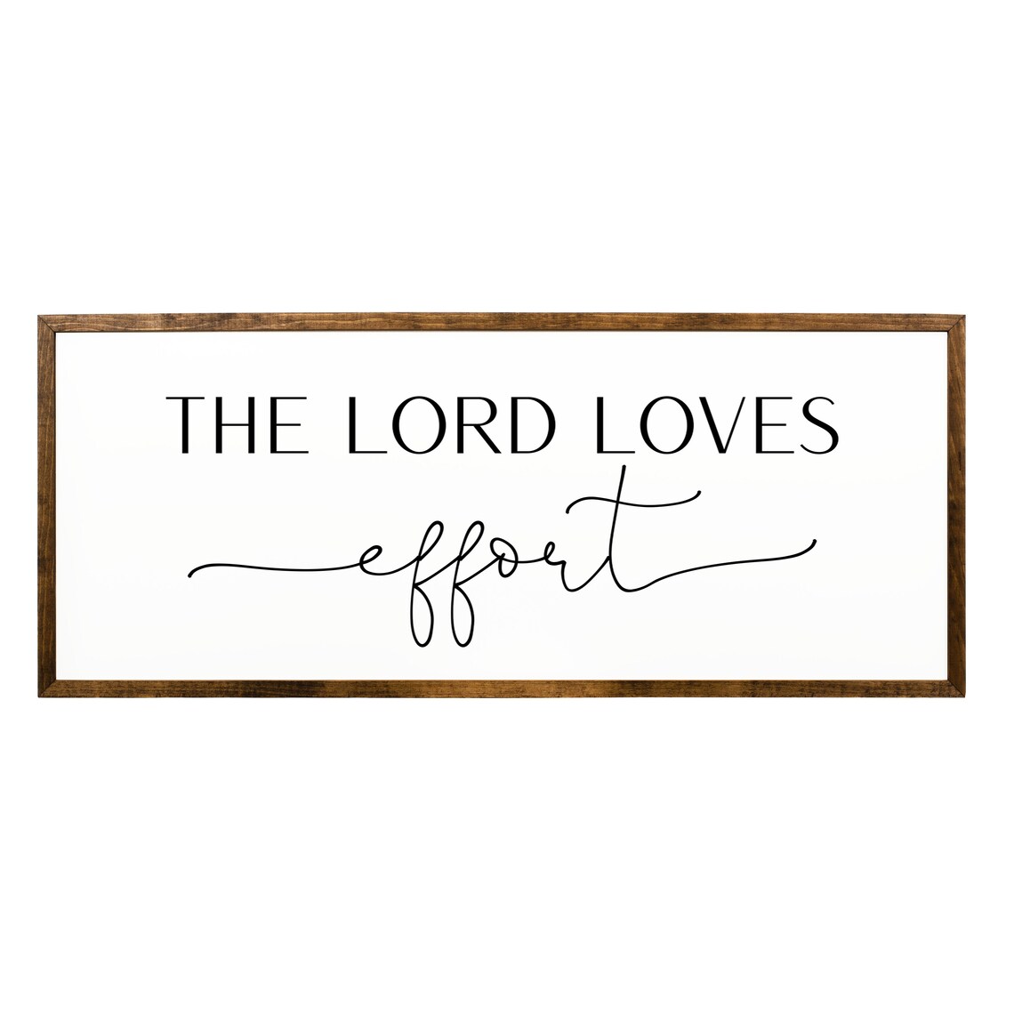 The Lord Loves Effort Christian Quote, Wall Art Print - Image 2