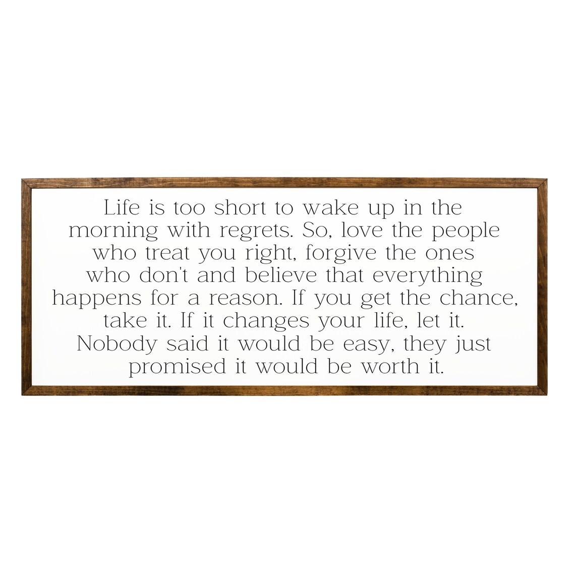 Life Is Too Short, Farmhouse Quote Wall Art Print - Image 2