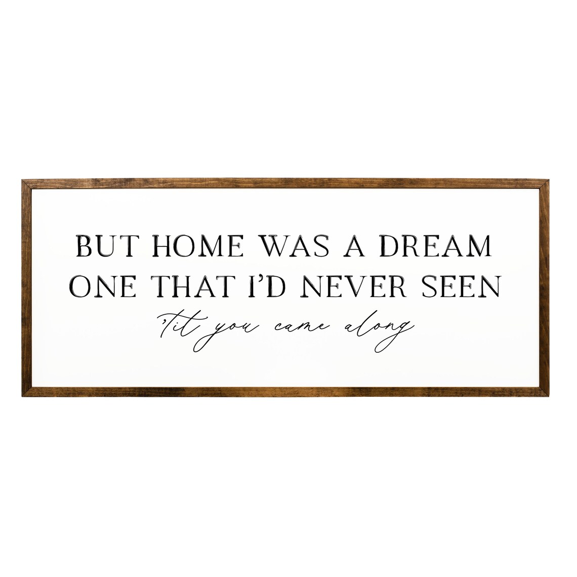 But Home Was A Dream Farmhouse Wall Art Print - Image 2