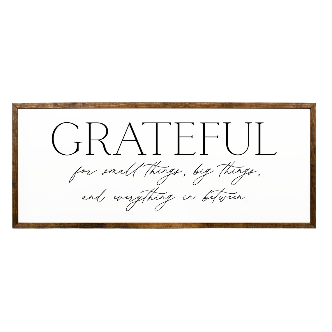 Grateful For Big Things Quote Wall Art Print - Image 2