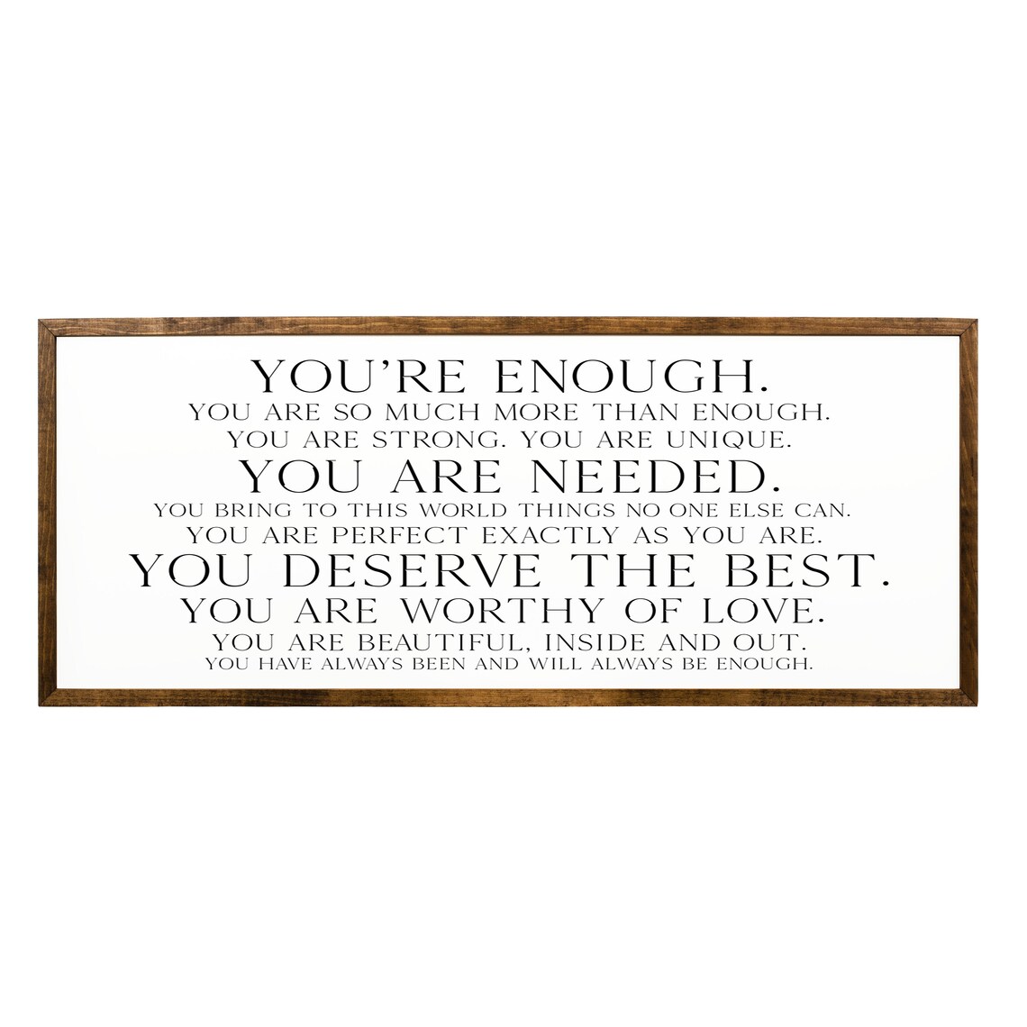 You’re Enough Motivational Quote Art Print For Her - Image 2