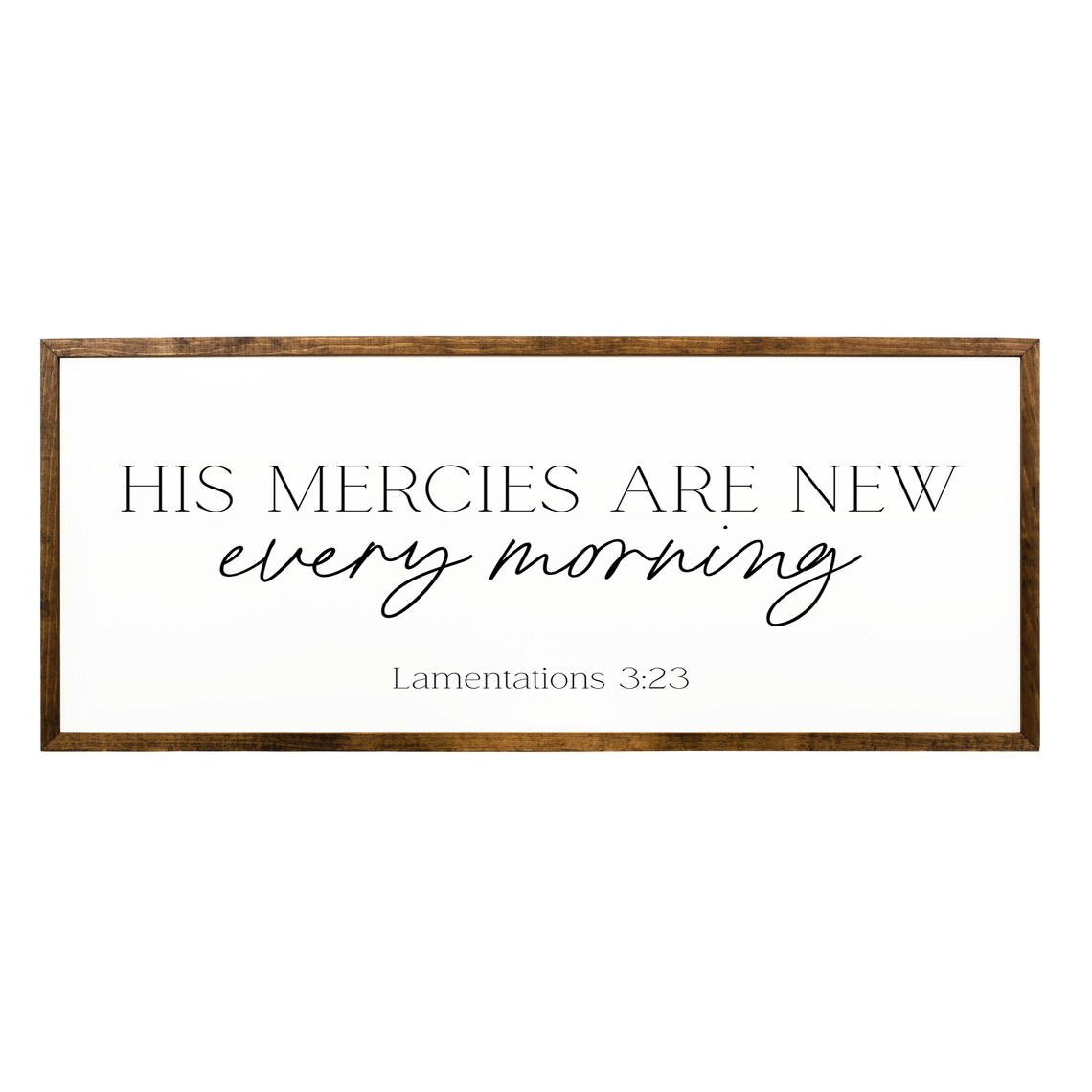 His Mercies Are New Every Morning Farmhouse Wall Art Print - Image 2