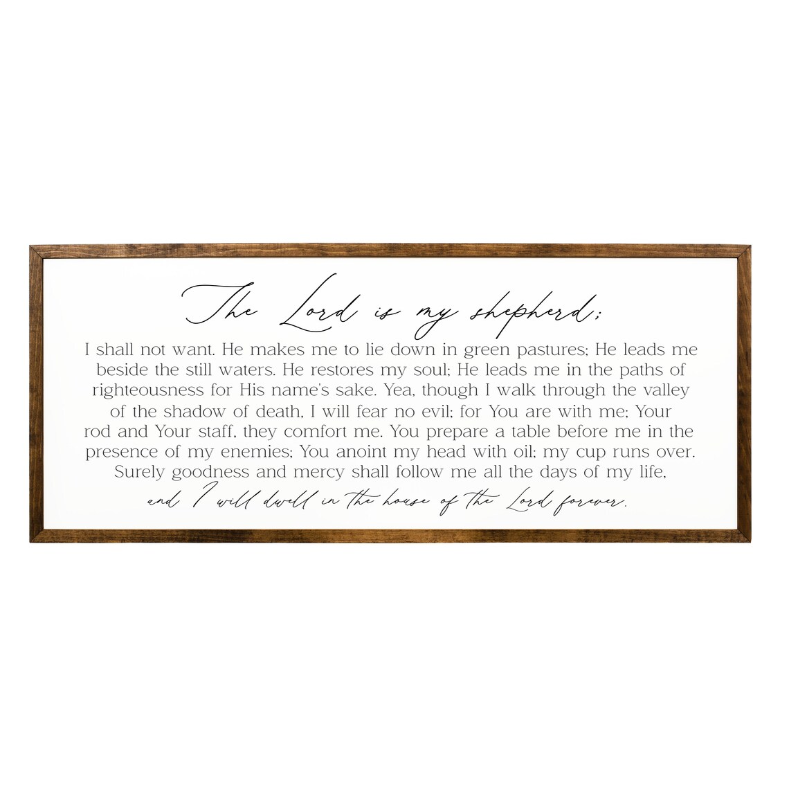 Psalm 23 The Lord Is My Shepherd Scripture Art Print - Image 2