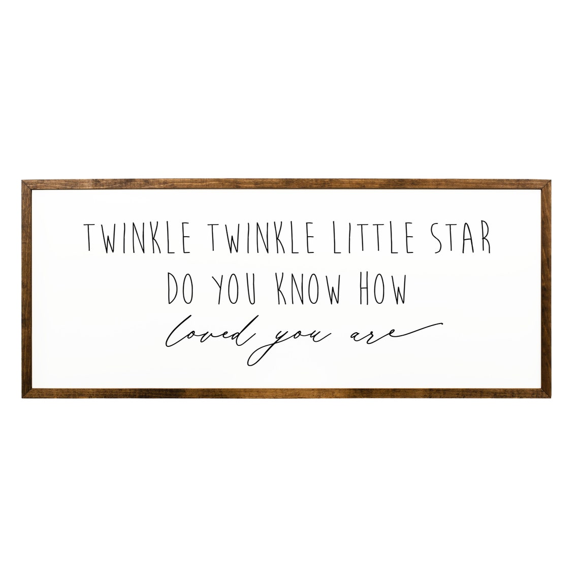 Twinkle Twinkle Little Star Baby Shower Nursery Sign Nursery Room Decor Wall Art Nursery Rhyme Sign Crib Sign Toddler Bedroom Sign - Image 2