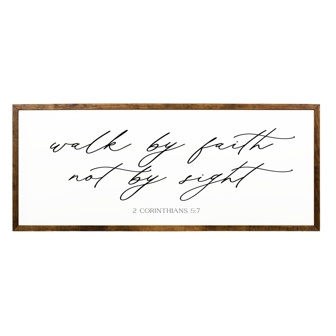 Walk By Faith Not By Sight 2 Corinthians 5:7 Scripture Nursery Wall Poster - Image 2