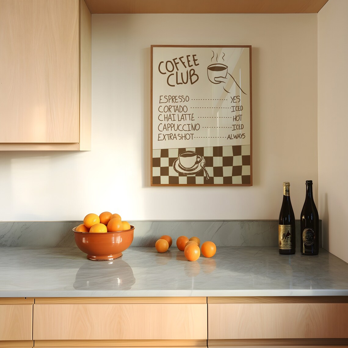 Coffee Menu Retro Kitchen Art Print - Image 2