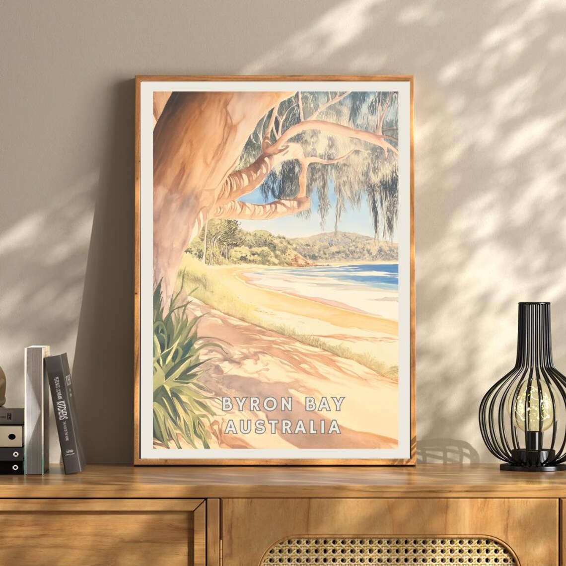 Byron Bay Australia Travel Poster, Coastal Beach Scene - Image 3