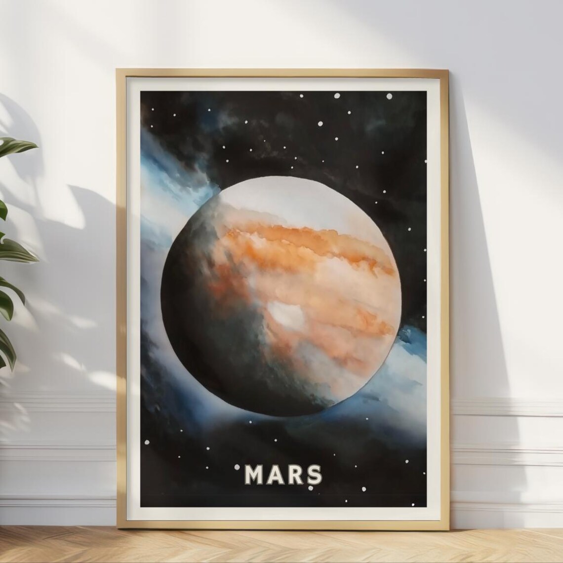 Mars Planet Poster, Cosmic Exploration Art Print
